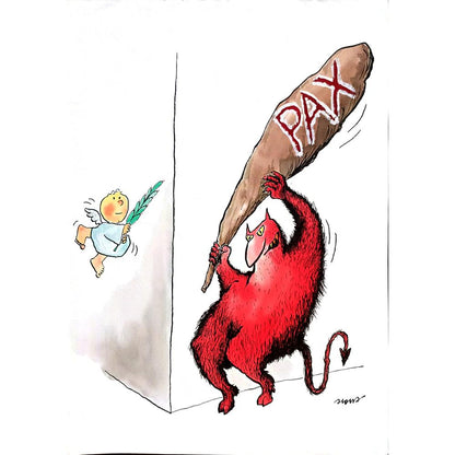 Ivan Haramija 43x30cm Orijinal Karikatür BOD02002