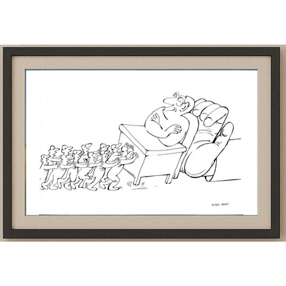 Meret Klıçev 43x30cm Orijinal Karikatür BOD02004