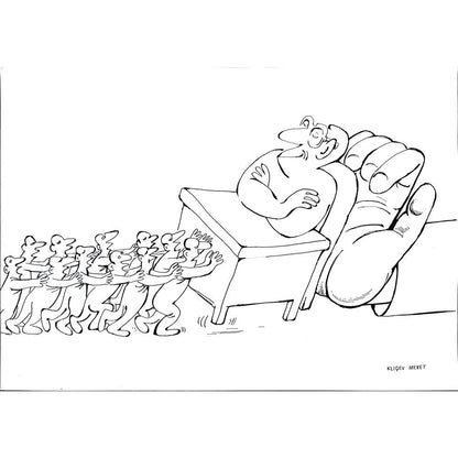 Meret Klıçev 43x30cm Orijinal Karikatür BOD02004