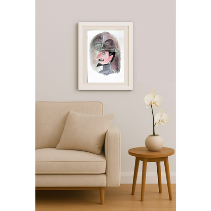 Cristian Topan 43x30cm Orijinal Karikatür Tablo BOD02007