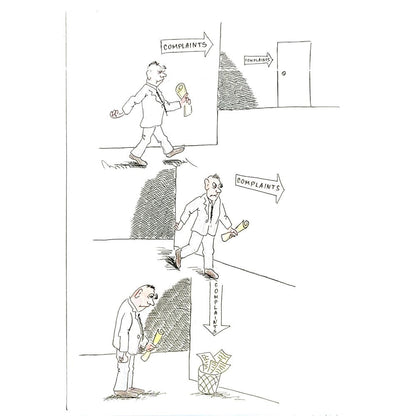 George Sabev 35x25cm Orijinal Karikatür BOD02010
