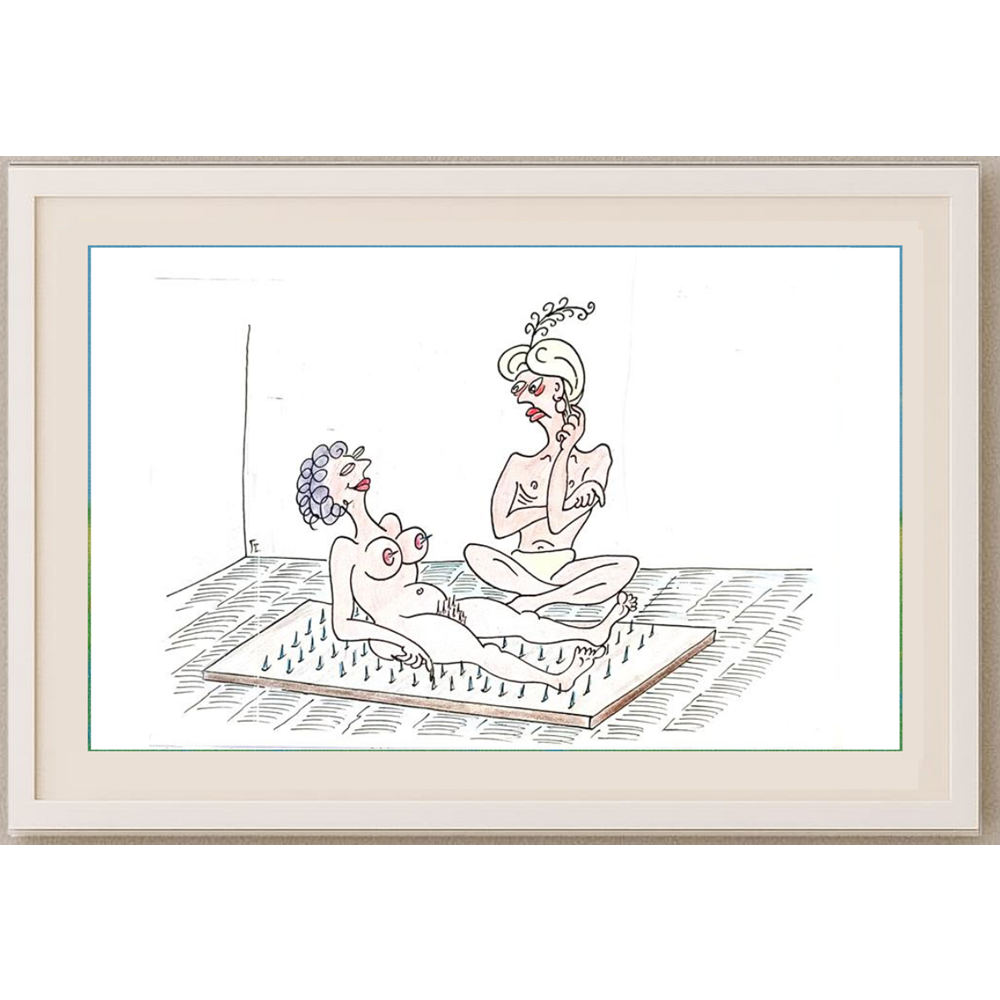 George Sabev 35x25cm Orijinal Karikatür BOD02012