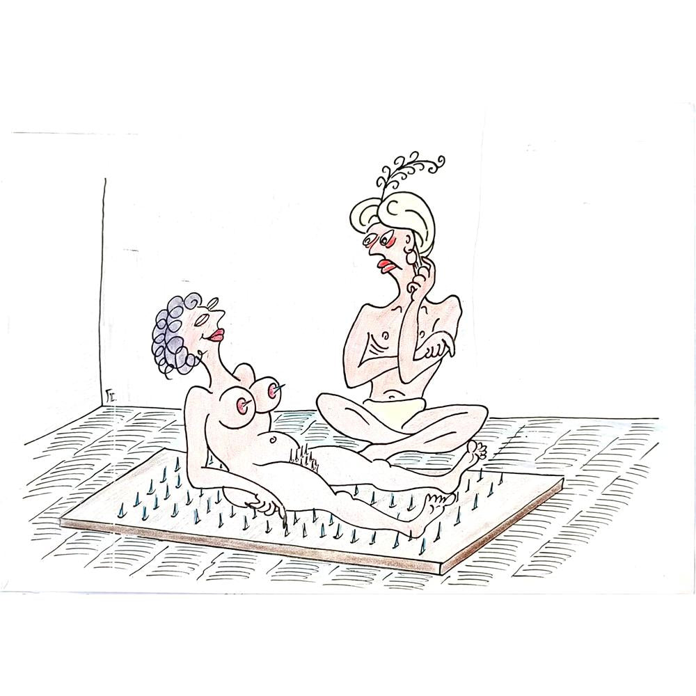 George Sabev 35x25cm Orijinal Karikatür BOD02012