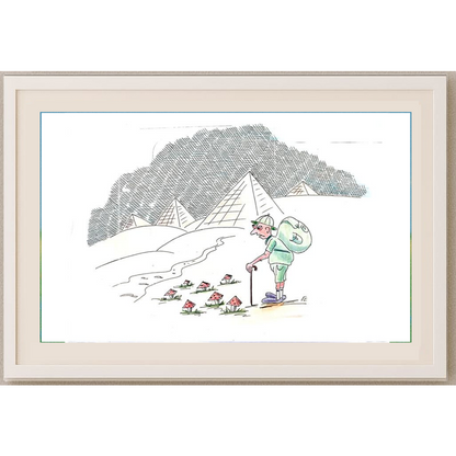 George Sabev 35x25cm Orijinal Karikatür BOD02016