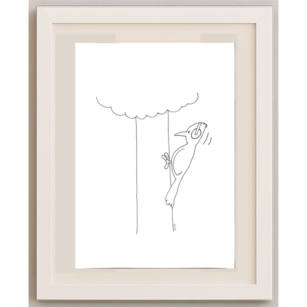 Pour Mohammad Khan Farhad 35x25cm Orijinal Karikatür BOD02020
