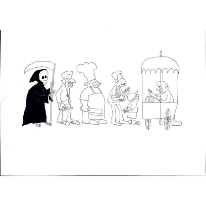 Pour Mohammad Khan Farhad 35x25cm Orijinal Karikatür BOD02022