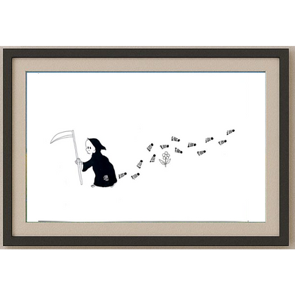 Pour Mohammad Khan Farhad 35x25cm Orijinal Karikatür BOD02023