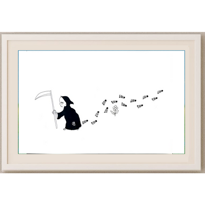 Pour Mohammad Khan Farhad 35x25cm Orijinal Karikatür BOD02023
