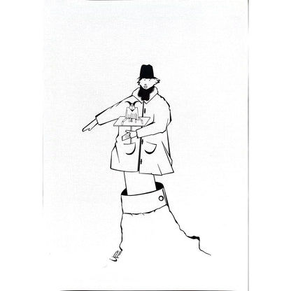 Unknown 43x30cm Orijinal Karikatür BOD02028
