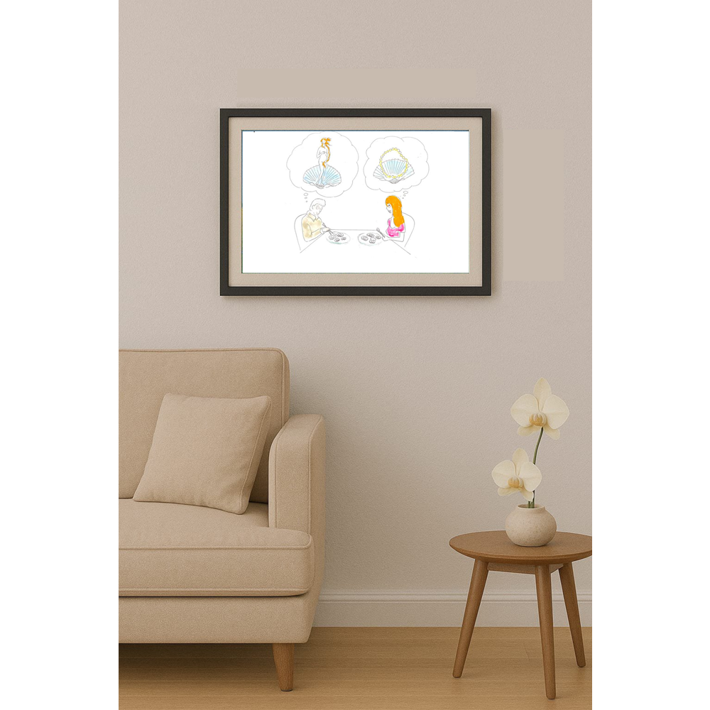 Zola Zli 35x25cm Orijinal Karikatür Tablo BOD02031