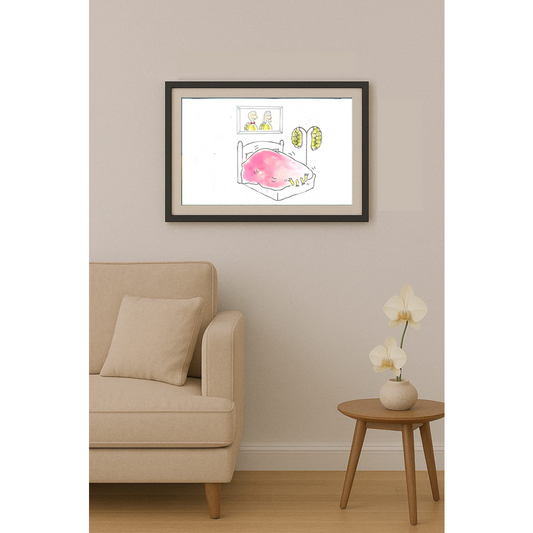 Zola Zli 35x25cm Orijinal Karikatür Tablo BOD02033