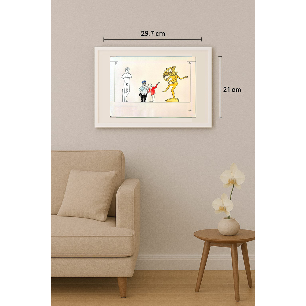 Kokus 29x21cm Orijinal Karikatür BOD02037