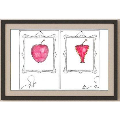 Mostafa Hossein Nia 35c25cm Orijinal Karikatür BOD02039