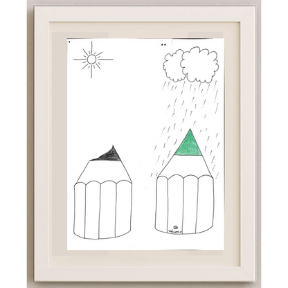 Mostafa Hossein Nia 35c25cm Orijinal Karikatür Tablo BOD02040