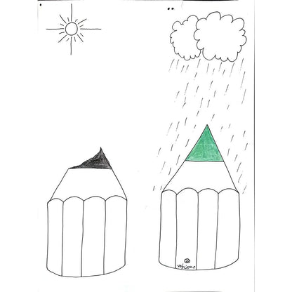 Mostafa Hossein Nia 35c25cm Orijinal Karikatür Tablo BOD02040