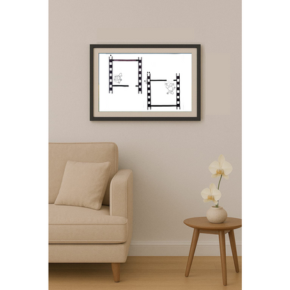 Mostafa Hossein Nia 35c25cm Orijinal Karikatür Tablo BOD02041