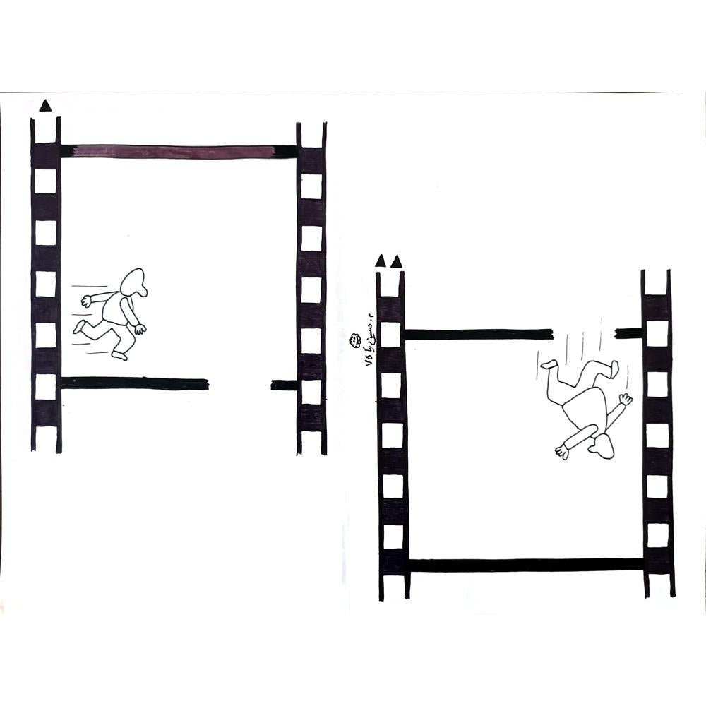 Mostafa Hossein Nia 35c25cm Orijinal Karikatür Tablo BOD02041