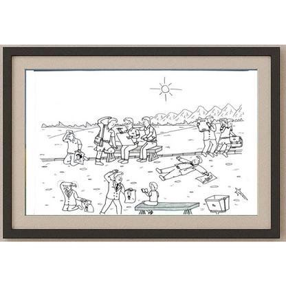 Mahmood Reza Mohammad Poor 29x21cm Orijinal Karikatür BOD02053