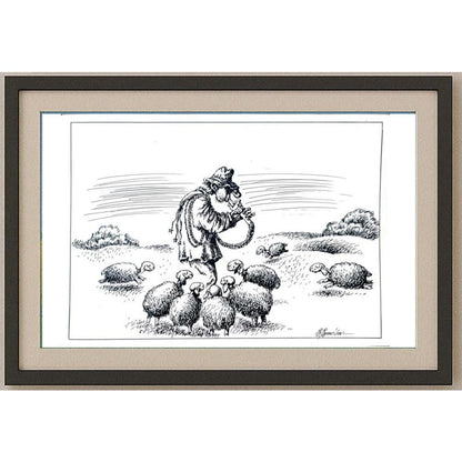 Sergey Savilov 29x21cm Orijinal Karikatür BOD02060
