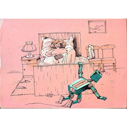 Victor Zujev 29x21cm Orijinal Karikatür BOD02064