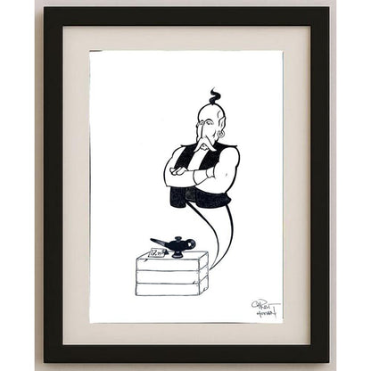 Chris Hovian 29x21cm Orijinal Karikatür BOD02065