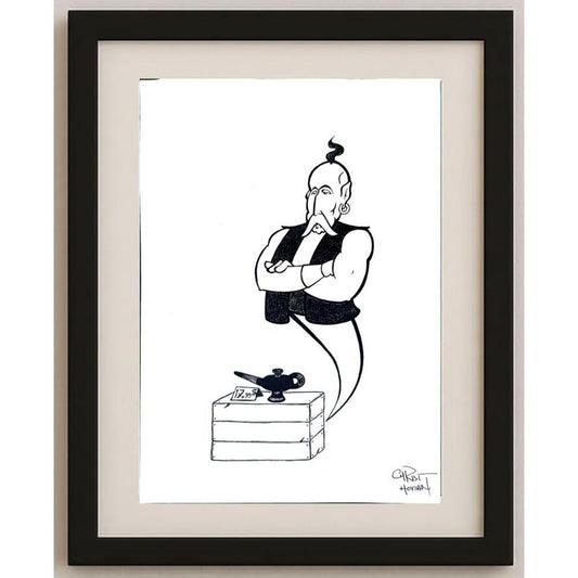 Chris Hovian 29x21cm Orijinal Karikatür BOD02065