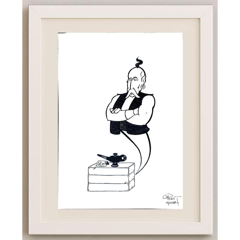 Chris Hovian 29x21cm Orijinal Karikatür BOD02065