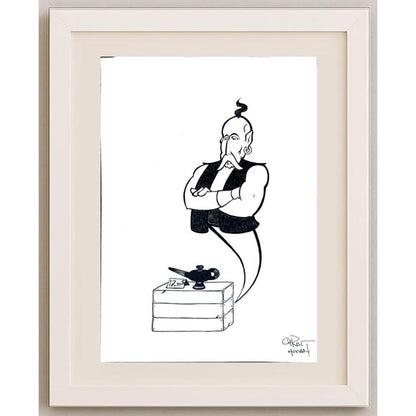 Chris Hovian 29x21cm Orijinal Karikatür BOD02065