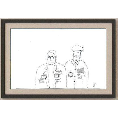 Fedor Kritovak 29x21cm Orijinal Karikatür BOD02066