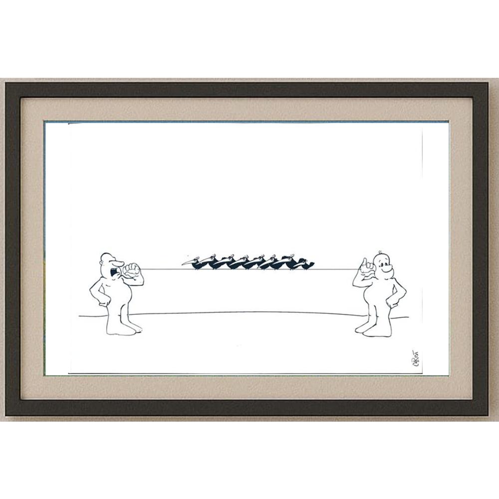 Chris Hovian 29x21cm Orijinal Karikatür BOD02073