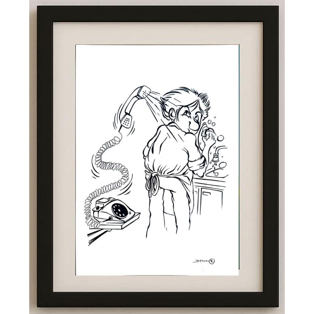 Damir Novak 29x21cm Orijinal Karikatür BOD02079