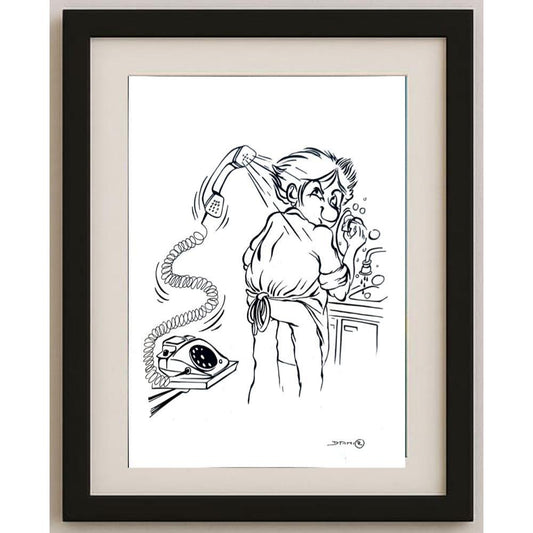 Damir Novak 29x21cm Orijinal Karikatür BOD02079