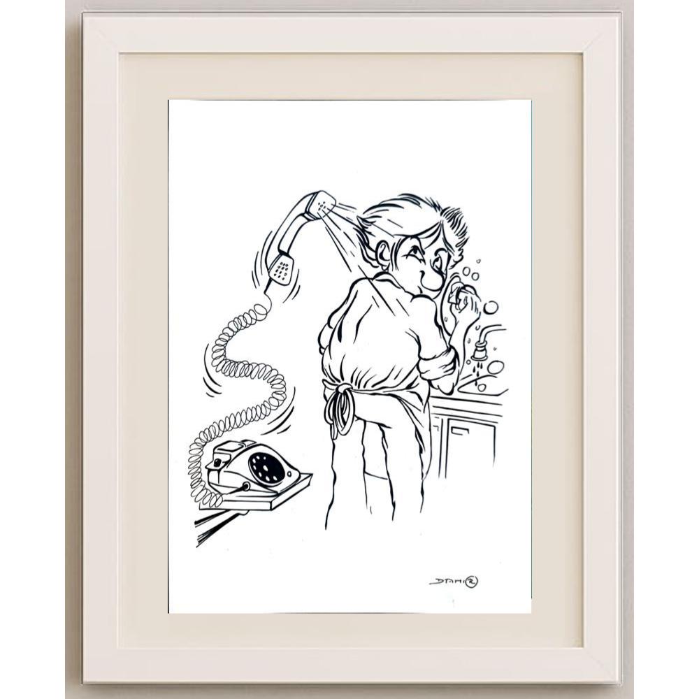 Damir Novak 29x21cm Orijinal Karikatür BOD02079