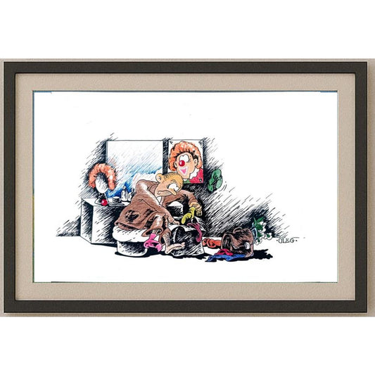 Oleg Loktiev 29x21cm Orijinal Karikatür BOD02097