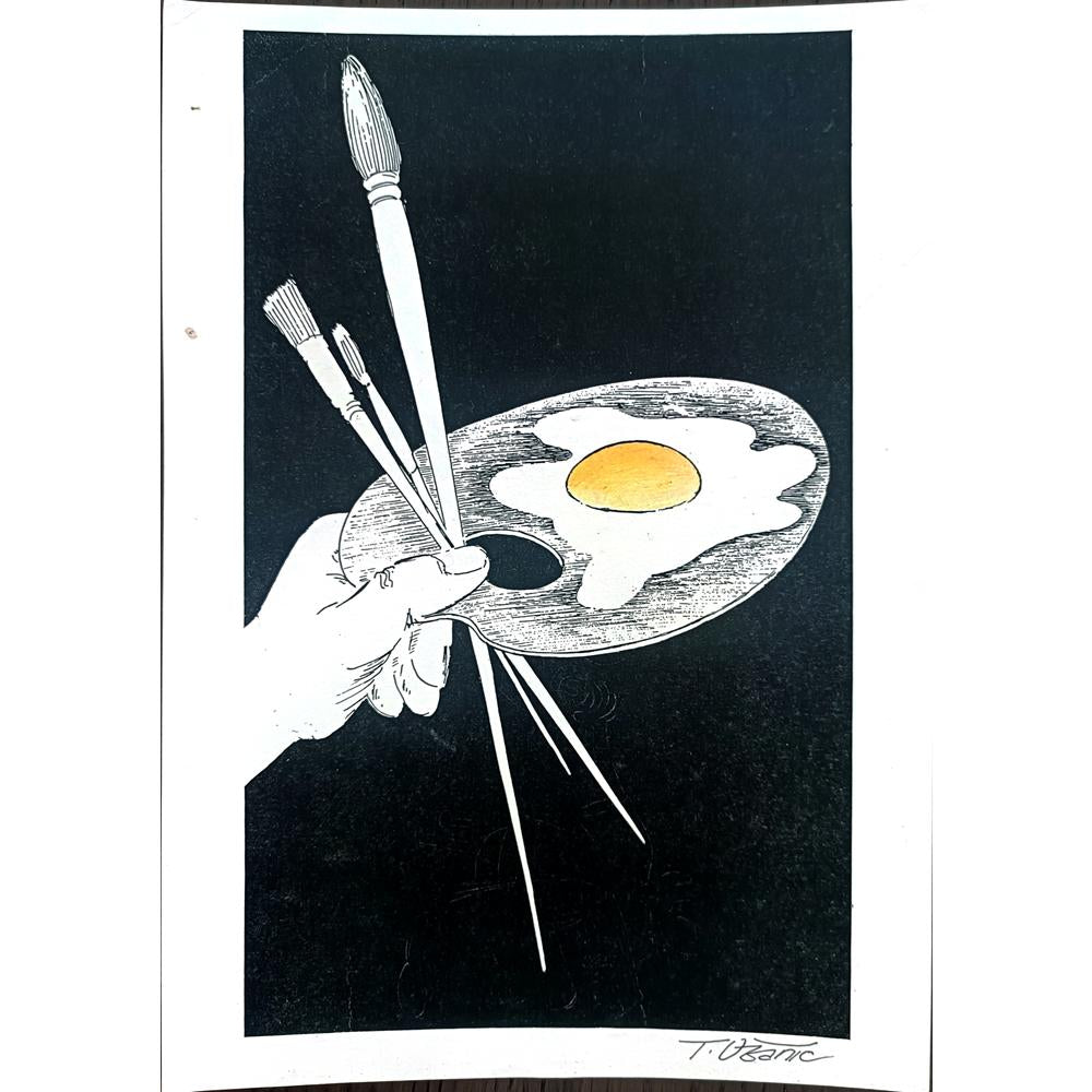 Tomislav Ozanic 29x21cm Orijinal Karikatür BOD02101