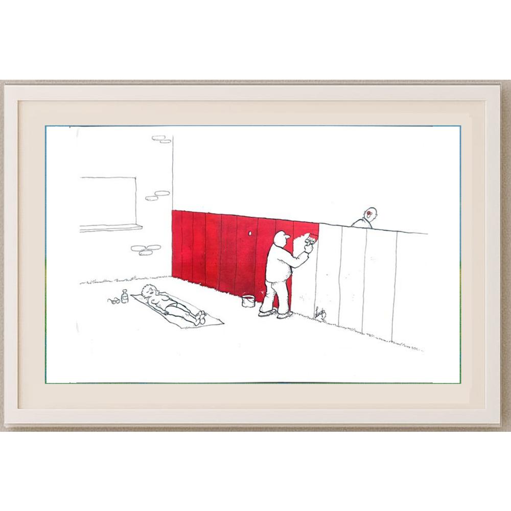 Ludo Goderis 29x21cm Orijinal Karikatür BOD02111