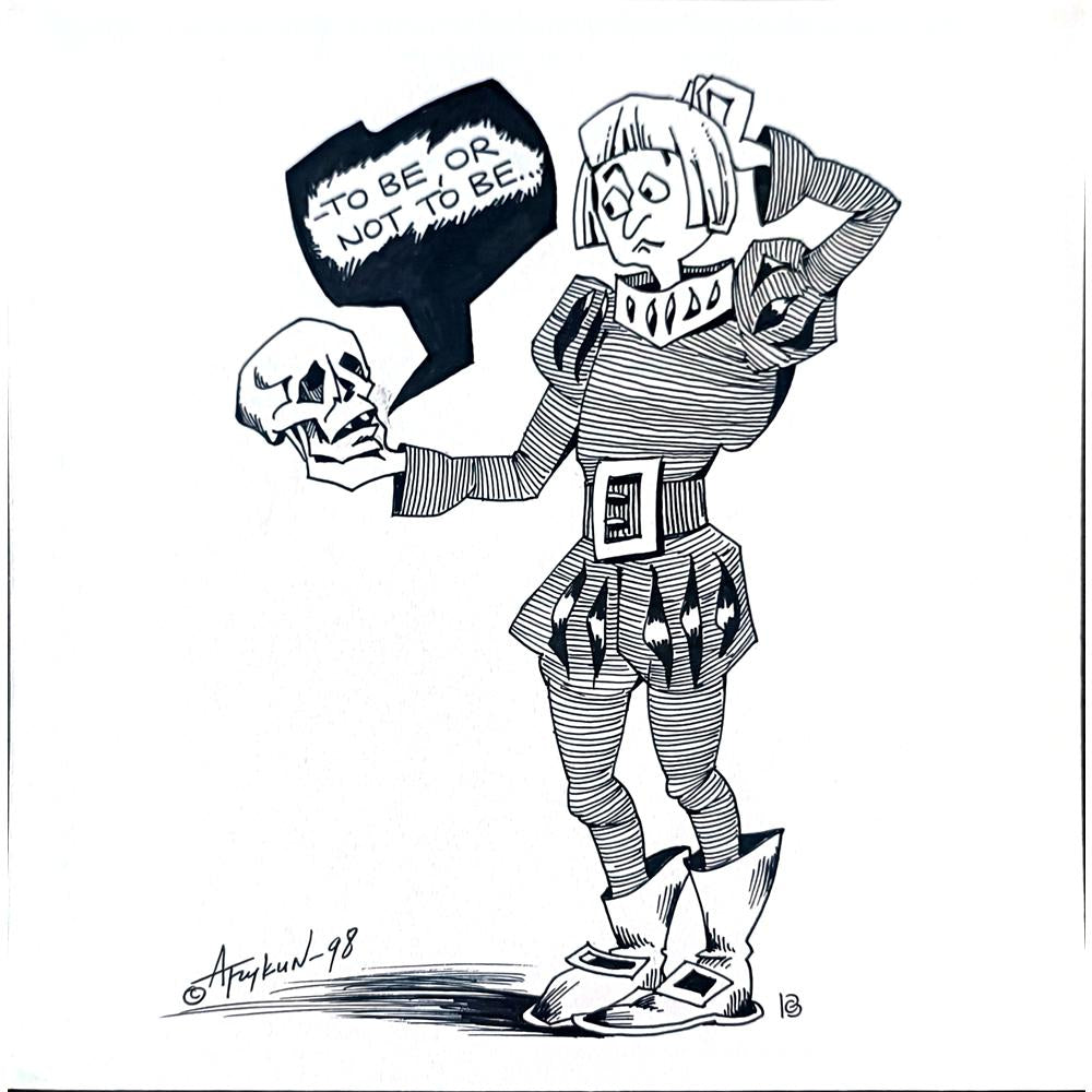 Arkady Tzkun 35x25cm Orijinal Karikatür BOD02117