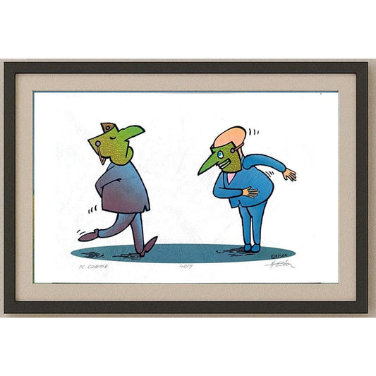 Horia Crisan 29x21cm Orijinal Karikatür BOD02119
