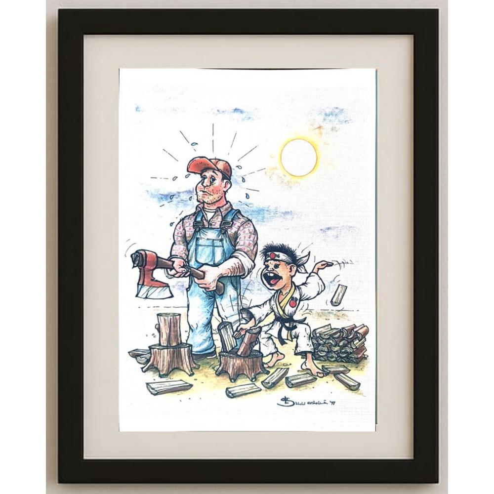Liviu Stanila 29x21cm Orijinal Karikatür BOD02120