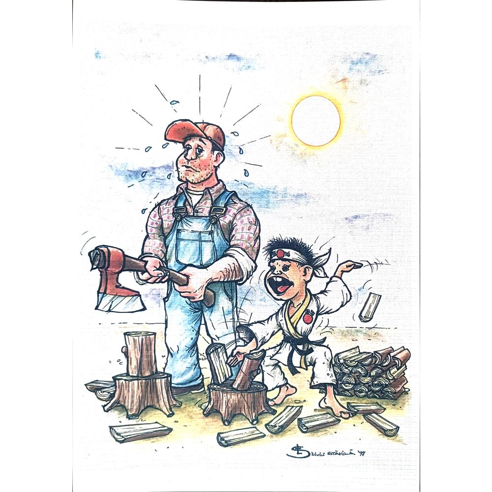 Liviu Stanila 29x21cm Orijinal Karikatür BOD02120