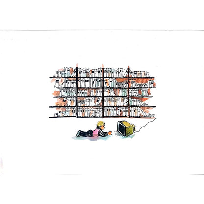 Winfried Besslich 29x21cm Orijinal Karikatür BOD02121