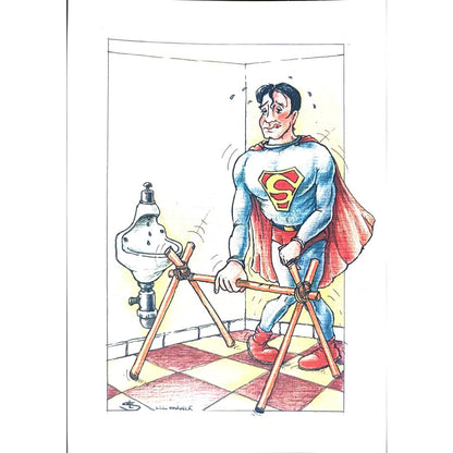Liviu Stanila 29x21cm Orijinal Karikatür BOD02122