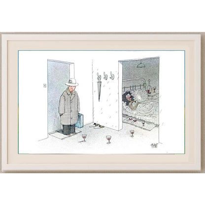 Victor Zujev 29x21cm Orijinal Karikatür BOD02130