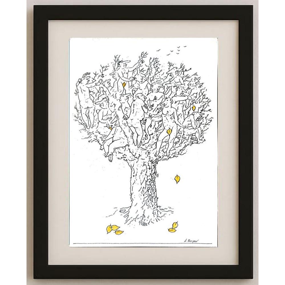 Borigen 29x21cm Orijinal Karikatür BOD02133