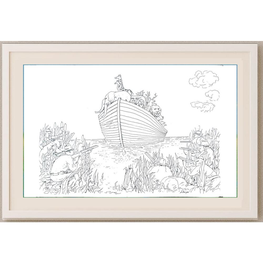 Borigen 29x21cm Orijinal Karikatür BOD02137