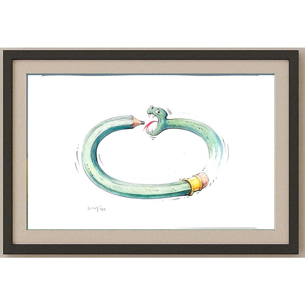 François Veldeman 29x21cm Orijinal Karikatür BOD02141