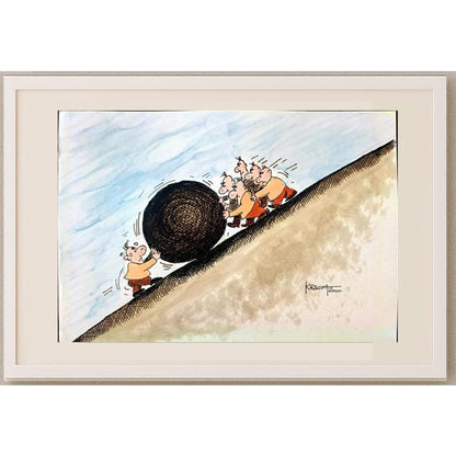 Kraupa Tomislav 29x21cm Orijinal Karikatür BOD02143