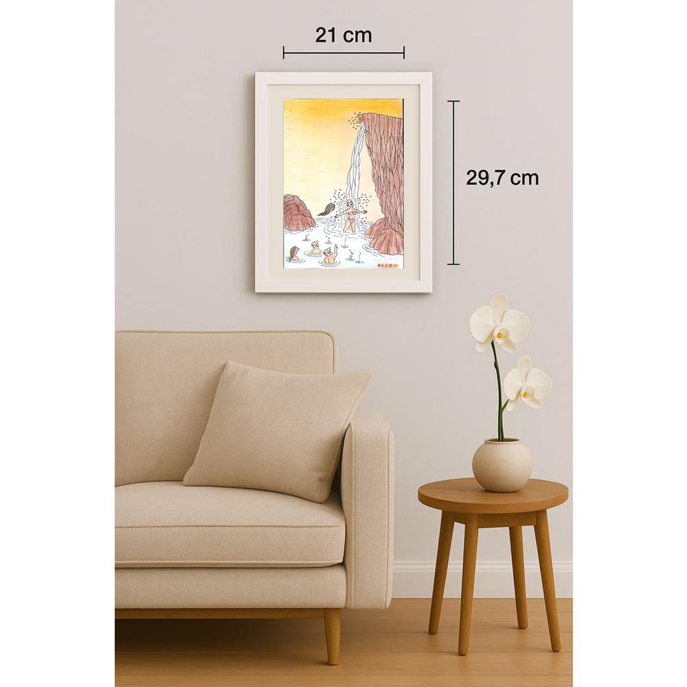 Li Guangjun 29x21cm Orijinal Karikatür BOD02157