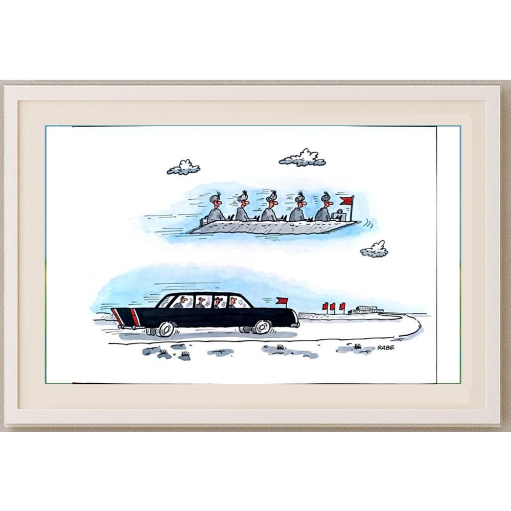 Ralf Böhme 29x21cm Orijinal Karikatür BOD02164