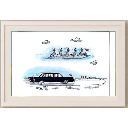 Ralf Böhme 29x21cm Orijinal Karikatür BOD02164
